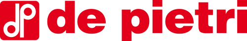 De Pietri logo for vegetable harvesters and transplanter machines for leafy greens and small farm operations