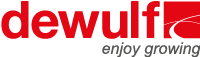Dewulf logo for professional vegetable harvest equipment including potato and carrot harvesters
